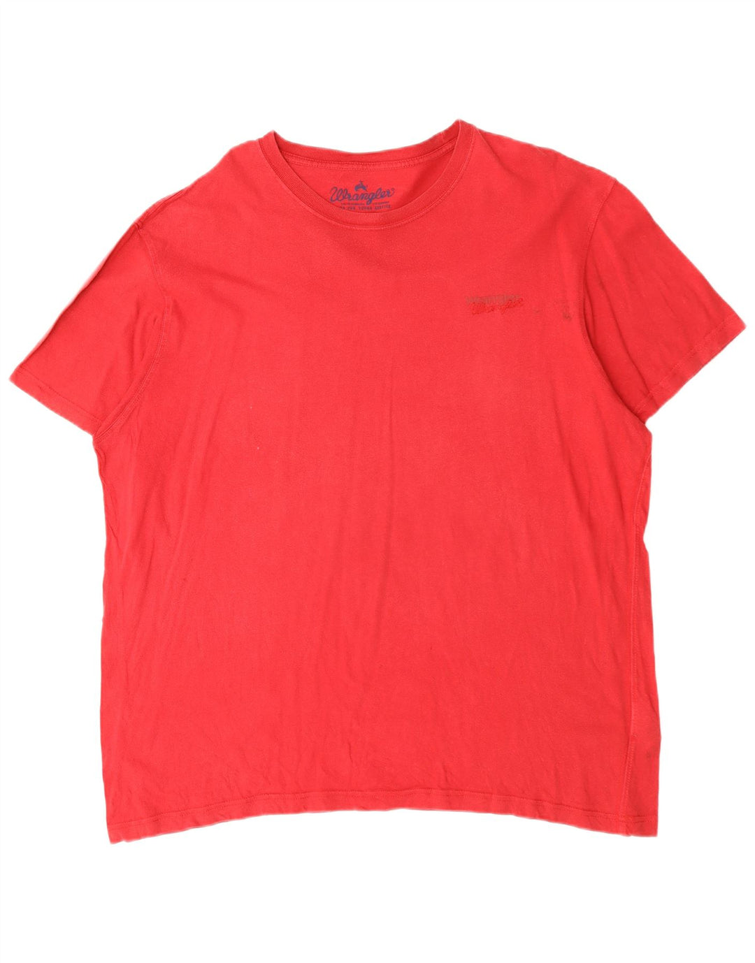 WRANGLER Herren T-Shirt Top 2XL Rote Baumwolle