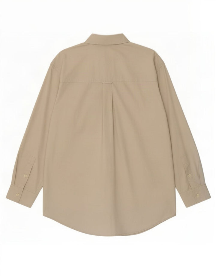 Chaps Herren-Hemd, pflegeleicht, Größe L, Beige, Baumwolle