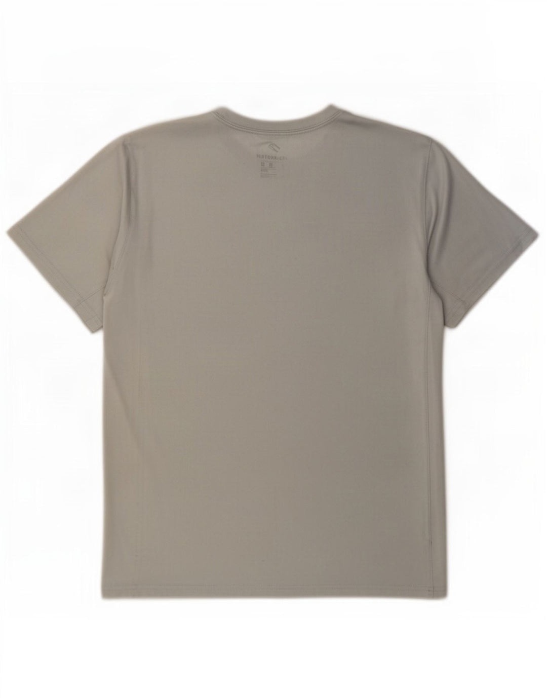 Nike Herren Dri Fit Grafik-T-Shirt-Oberteil aus mittelgrauem Polyester