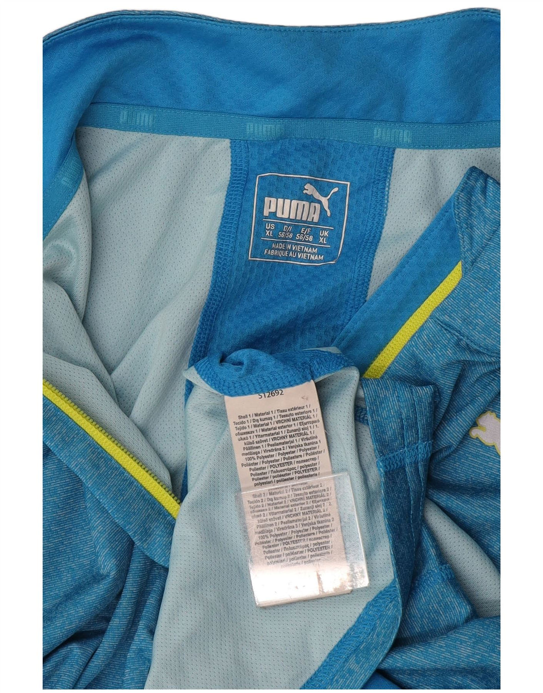 PUMA Herren-Pullover-Trainingsanzug mit Reißverschluss, XL, blau, Polyester