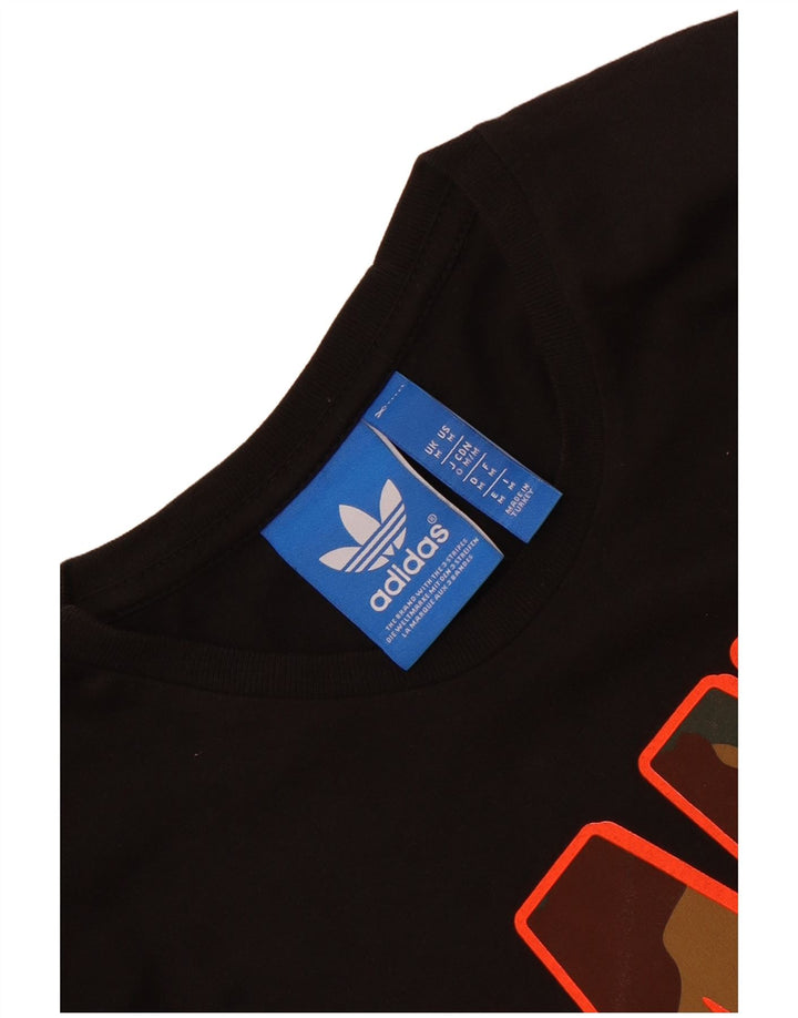 Adidas Herren Graphic T-Shirt Top Medium Schwarz