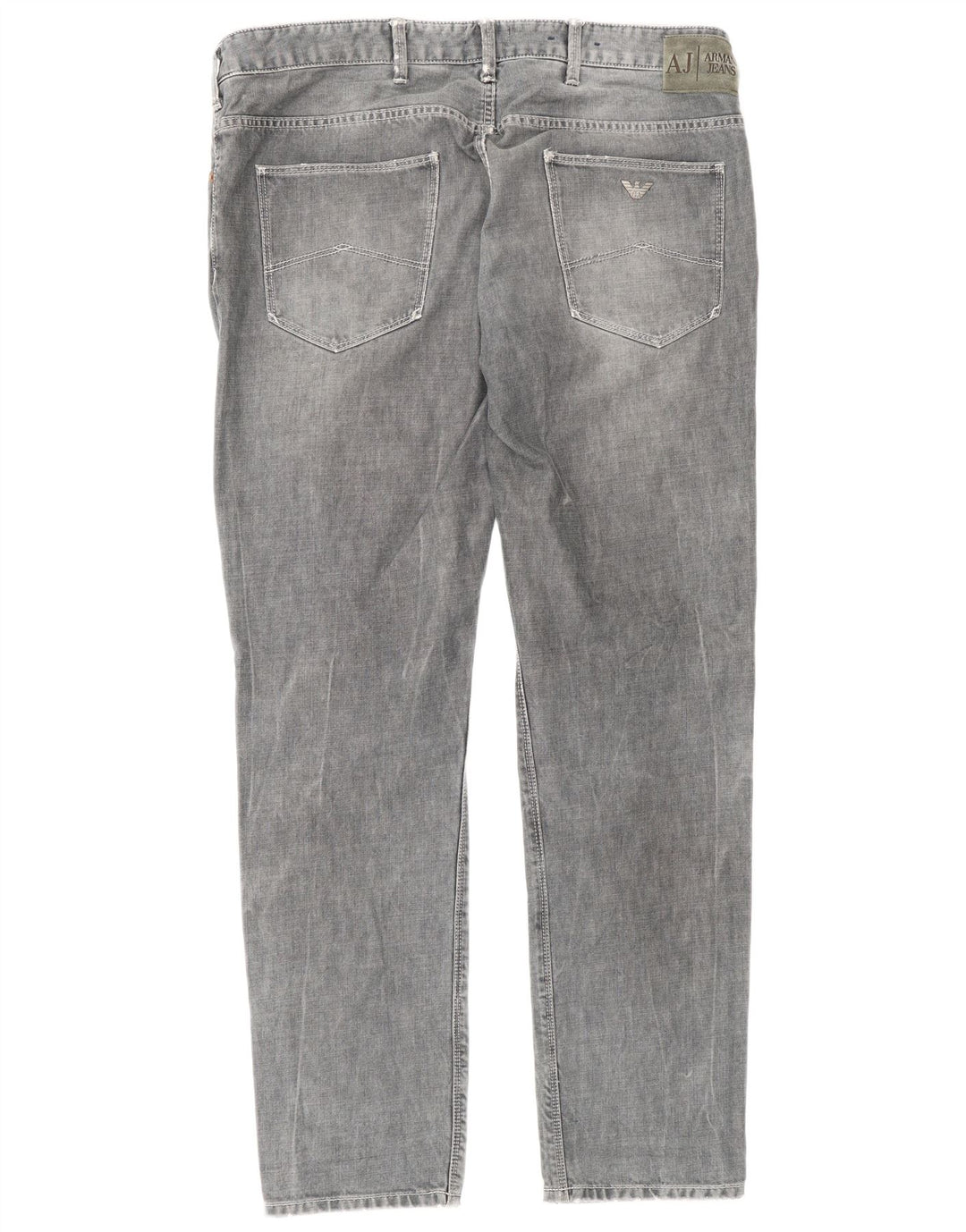 Armani Herren Slim Jeans W36 L32 Graue Baumwolle