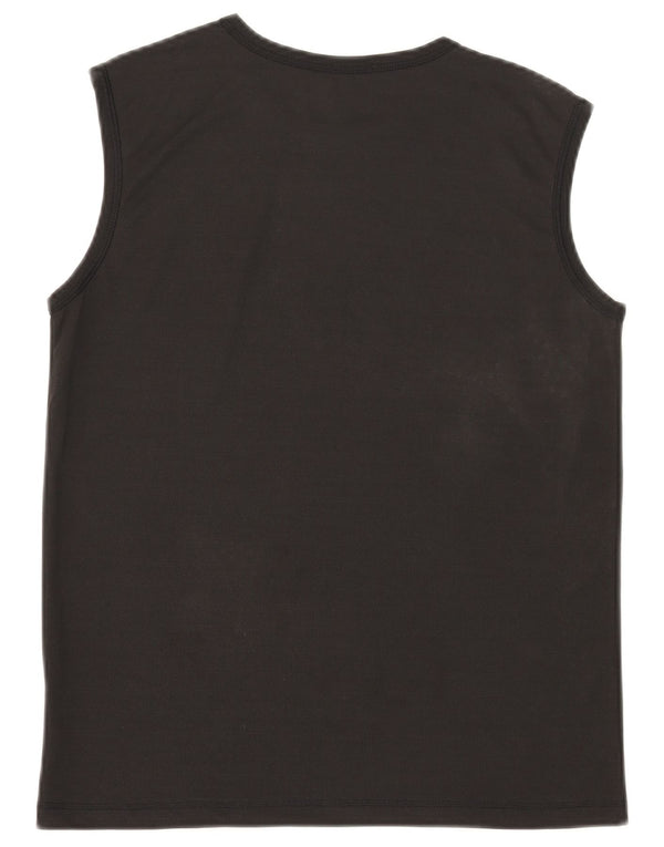 Puma Herren Graphic Vest Top Medium Schwarz