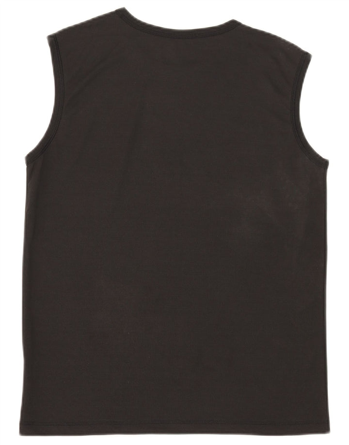 Puma Herren Graphic Vest Top Medium Schwarz