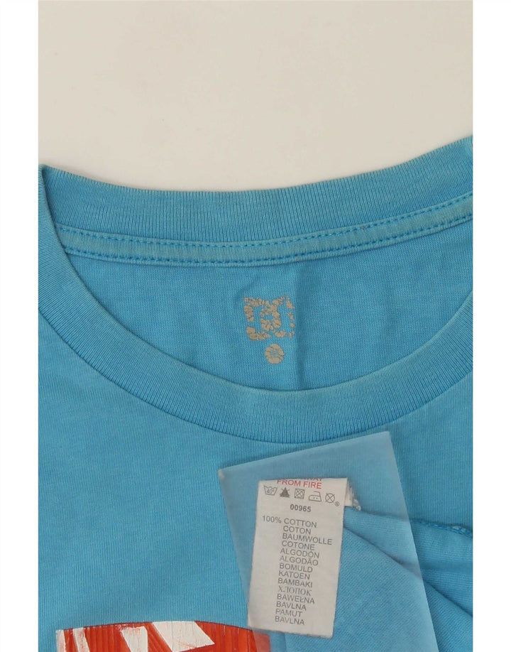 DC Herren-T-Shirt mit Grafik, mittelblaue Baumwolle