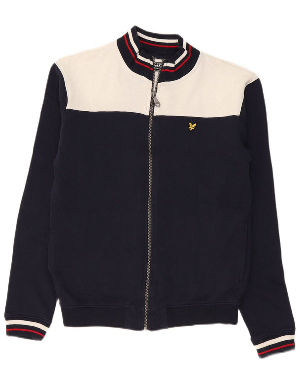 Lyle & Scott Jungen-Trainingsanzug-Top-Jacke, 14–15 Jahre, Marineblau, Farbblock