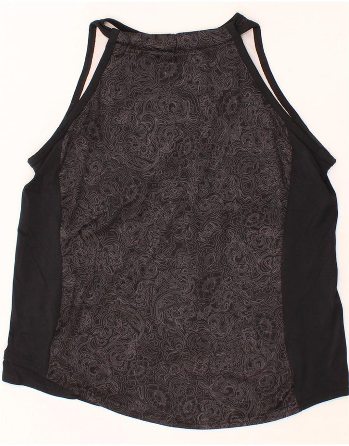 COLUMBIA Womens Titanium Cami Top UK 18 XL Black Floral Polyester Vintage Columbia and Second-Hand Columbia from Messina Hembry 