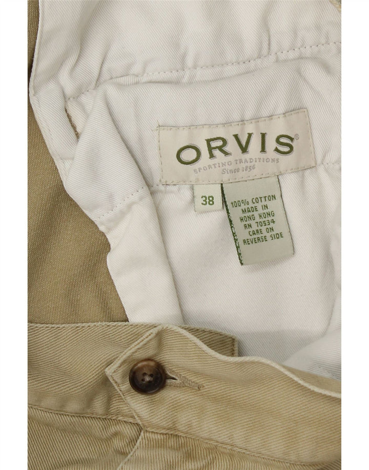 Orvis Herren Cargoshorts W38 XL Khaki Baumwolle
