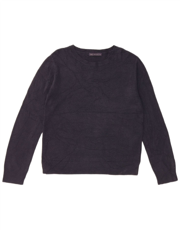 Marks & Spencer Damen-Pullover mit U-Boot-Ausschnitt, Gr. 12, mittleres Marineblau