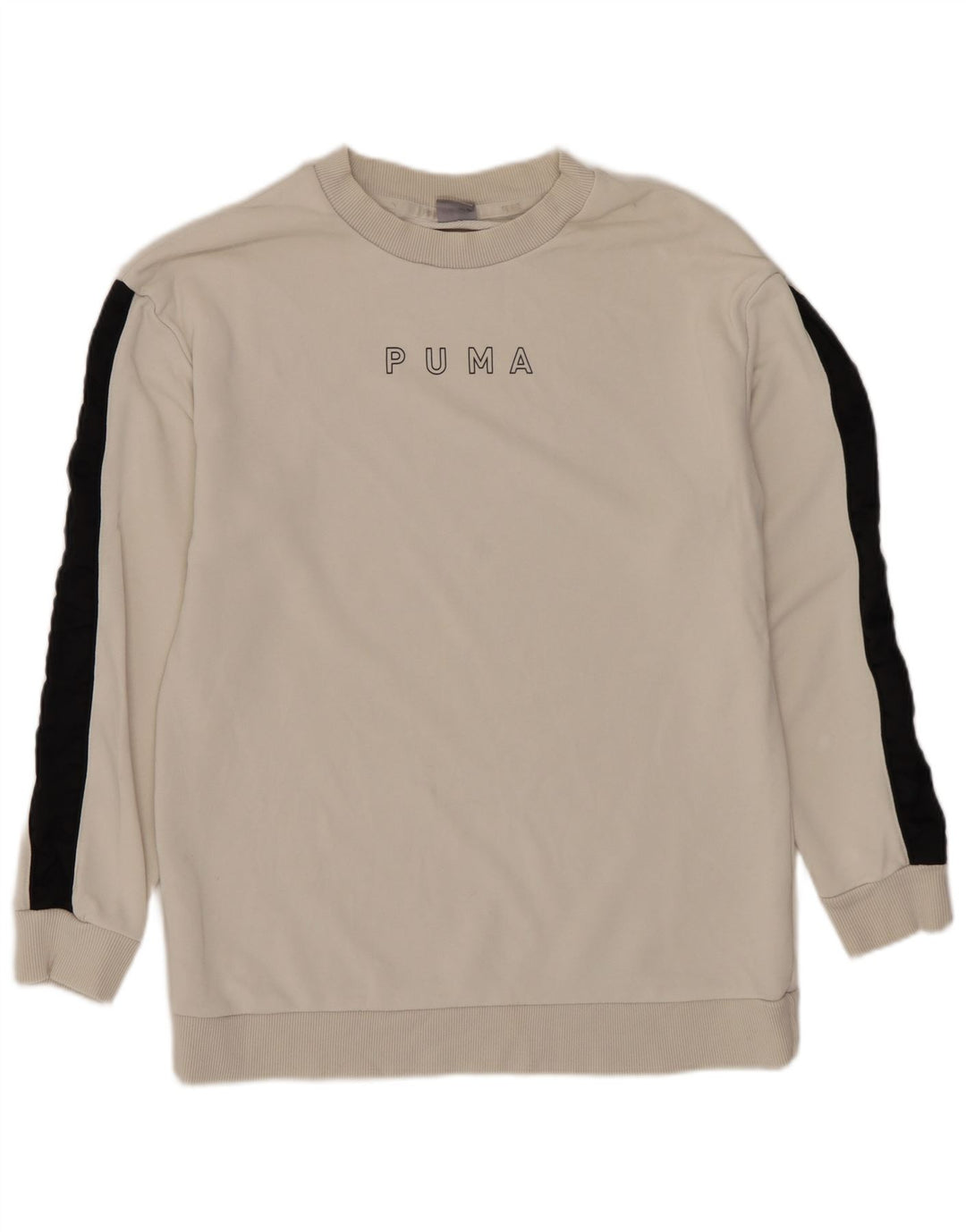 PUMA Herren Graphic Sweatshirt Pullover XS Weiß Colourblock Baumwolle