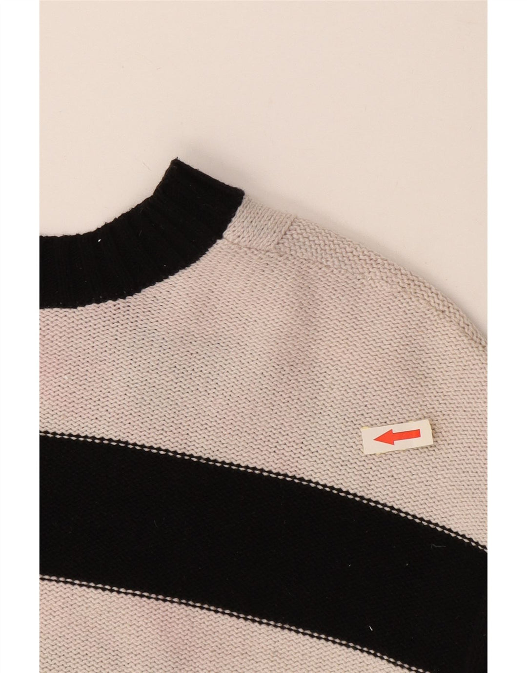 CHAPS Damen-Pullover, übergroß, V-Ausschnitt, Gr. 10, Größe S, Schwarz, gestreift