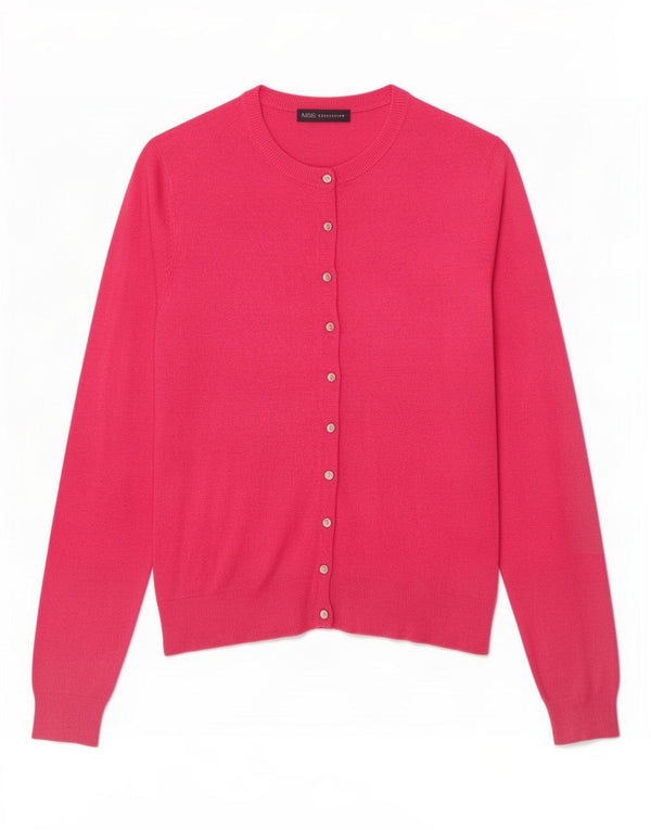 Marks & Spencer Damen-Cardigan-Pullover UK 14 Große rosa Viskose
