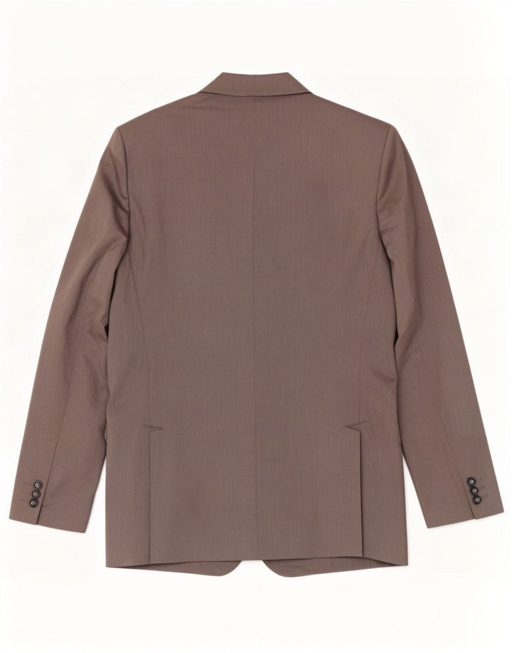 Zara Herren-Blazer mit 2 Knöpfen, EU 52, groß, grauer Nadelstreifen