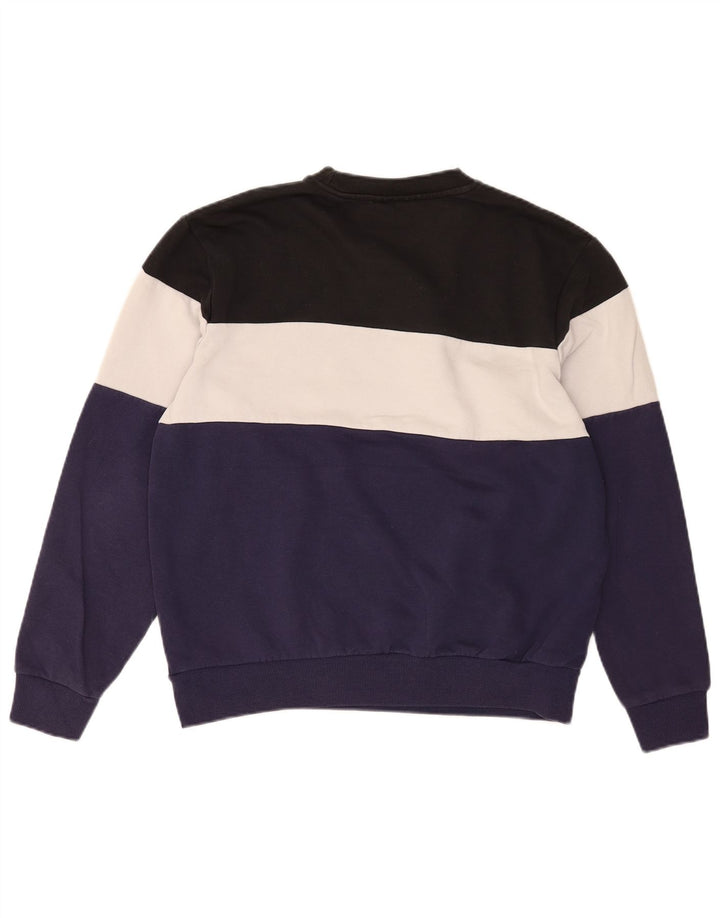 Fila Herren-Sweatshirt mit Grafik, groß, mehrfarbig, Colourblock-Baumwolle
