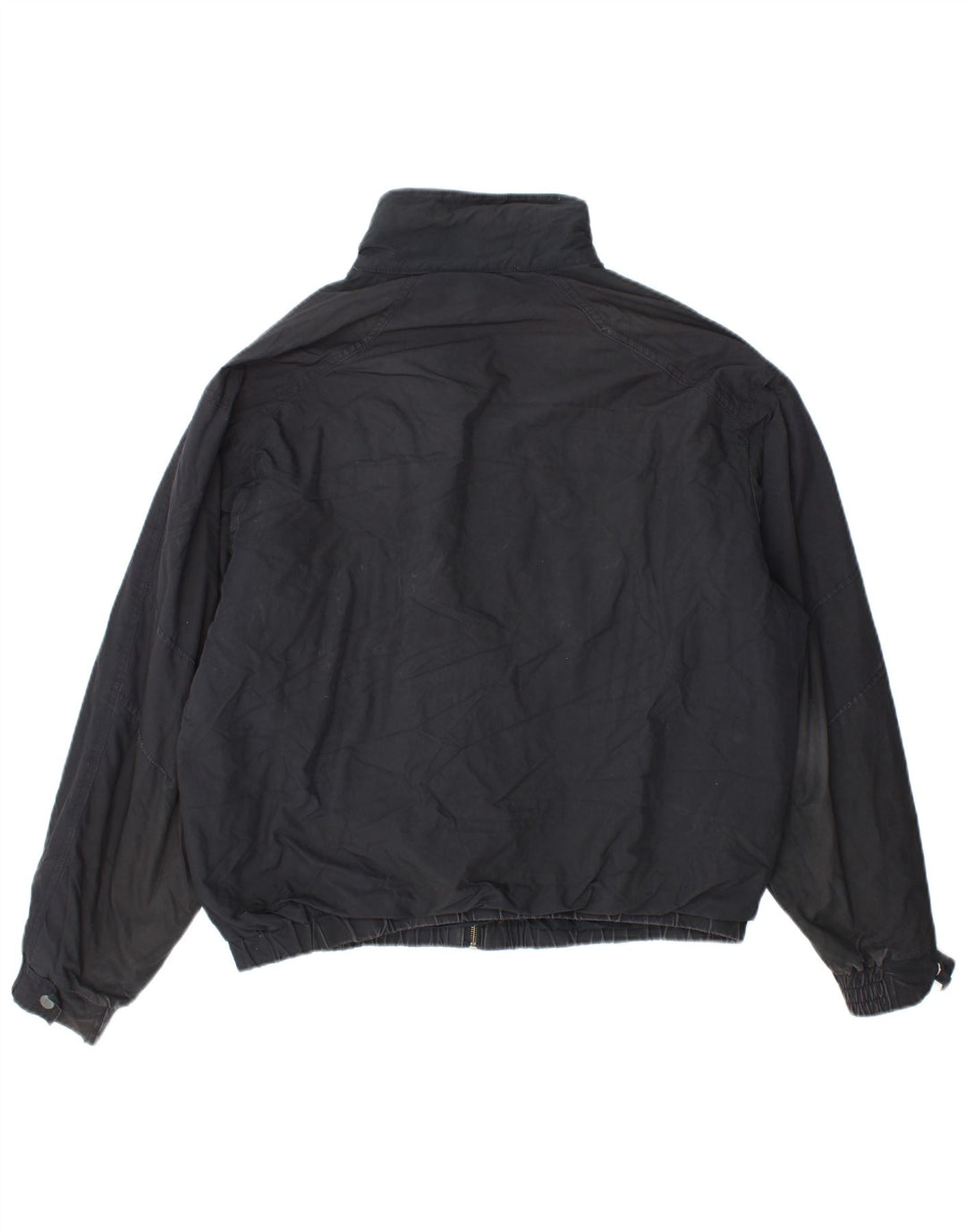Zara Herren Bomberjacke UK 40 Large Marineblau Polyester