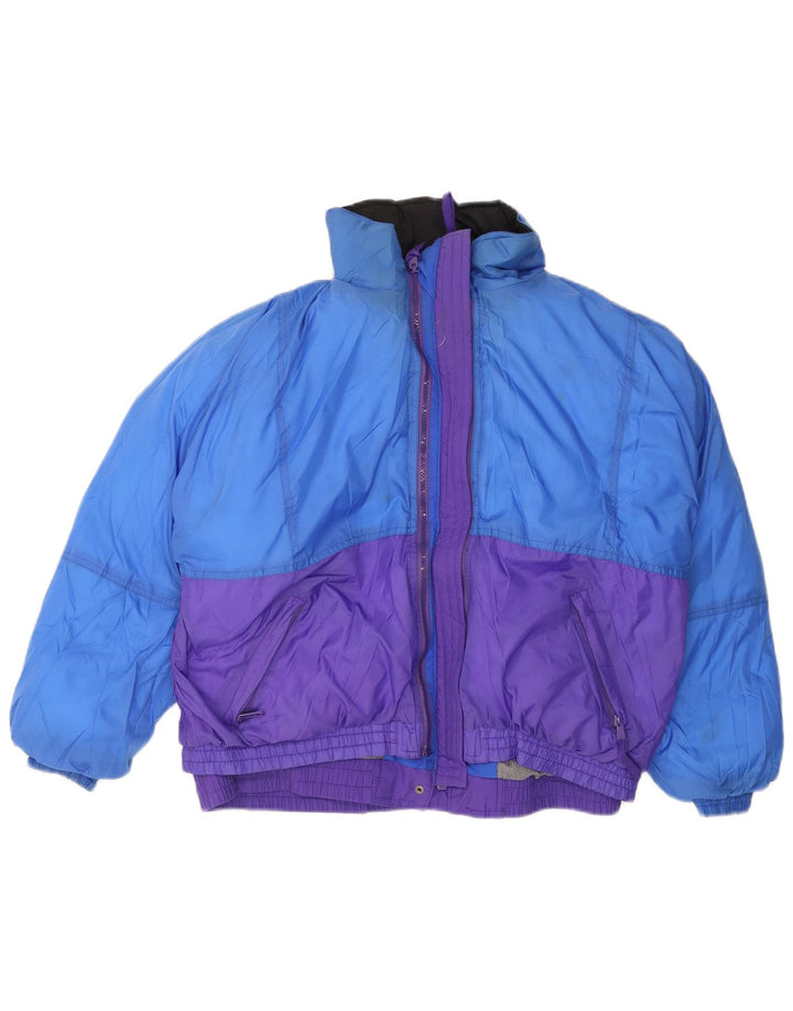 Eddie Bauer Damen Übergroße, wattierte Jacke mit Kapuze, UK 16, Größe L, Lila