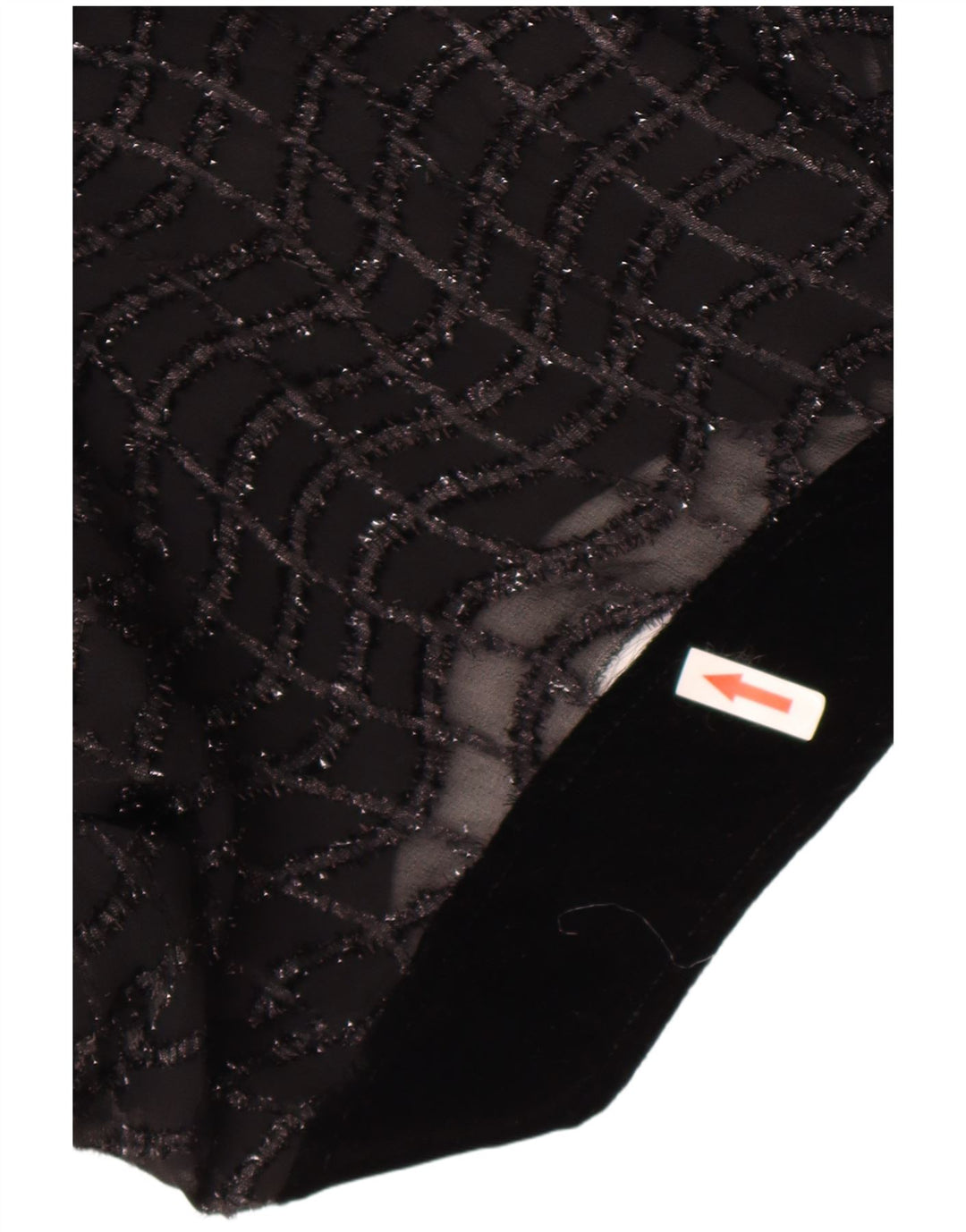 Vintage Damen Durchsichtiges Blusentop UK 16 Groß Schwarz gestreift