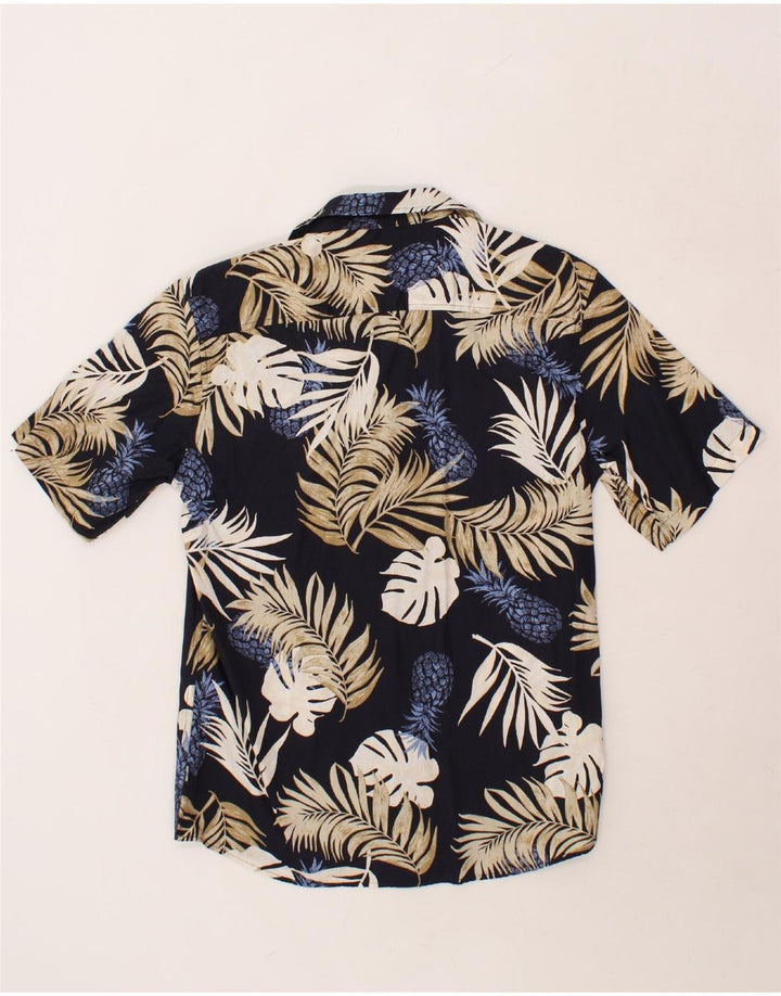 ONLY & SONS Mens Slim Short Sleeve Shirt Large Black Cotton Vintage Only & Sons and Second-Hand Only & Sons from Messina Hembry 