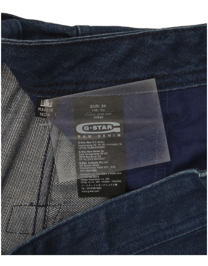 G-Star Herren Jeansshorts W34 Große marineblaue Baumwolle