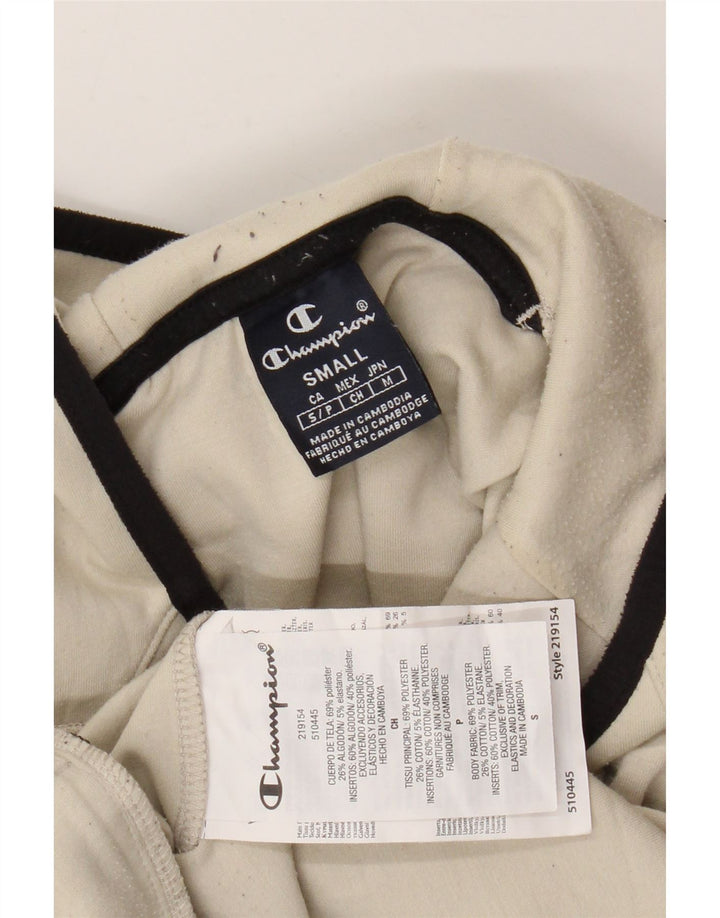 CHAMPION Herren-Kapuzenpullover, Größe S, cremefarbene Baumwolle