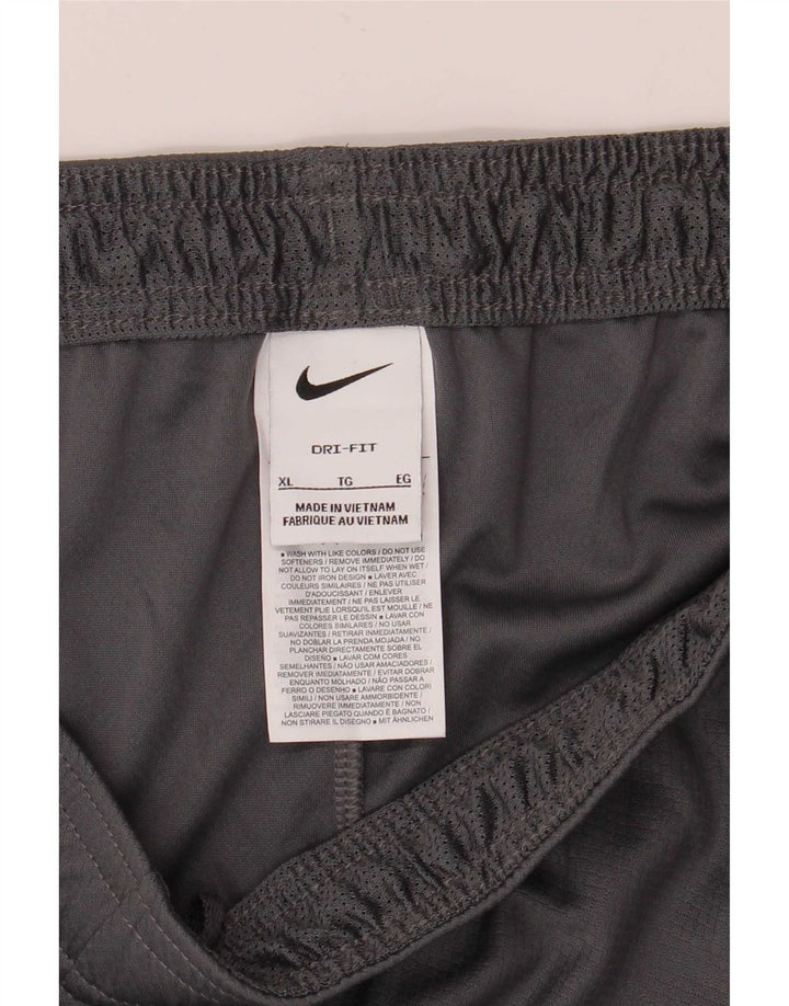 Nike Herren Dri Fit Sportshorts XL Graues Colourblock-Polyester