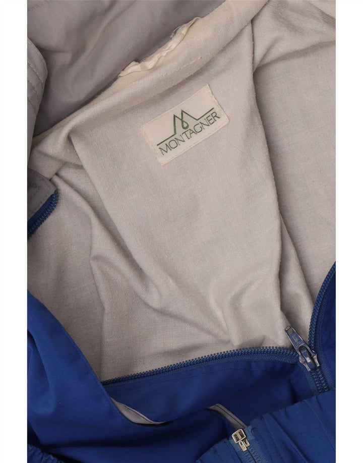 Vintage Herren-Trainingsanzug, Oberteil, Jacke, groß, Blau