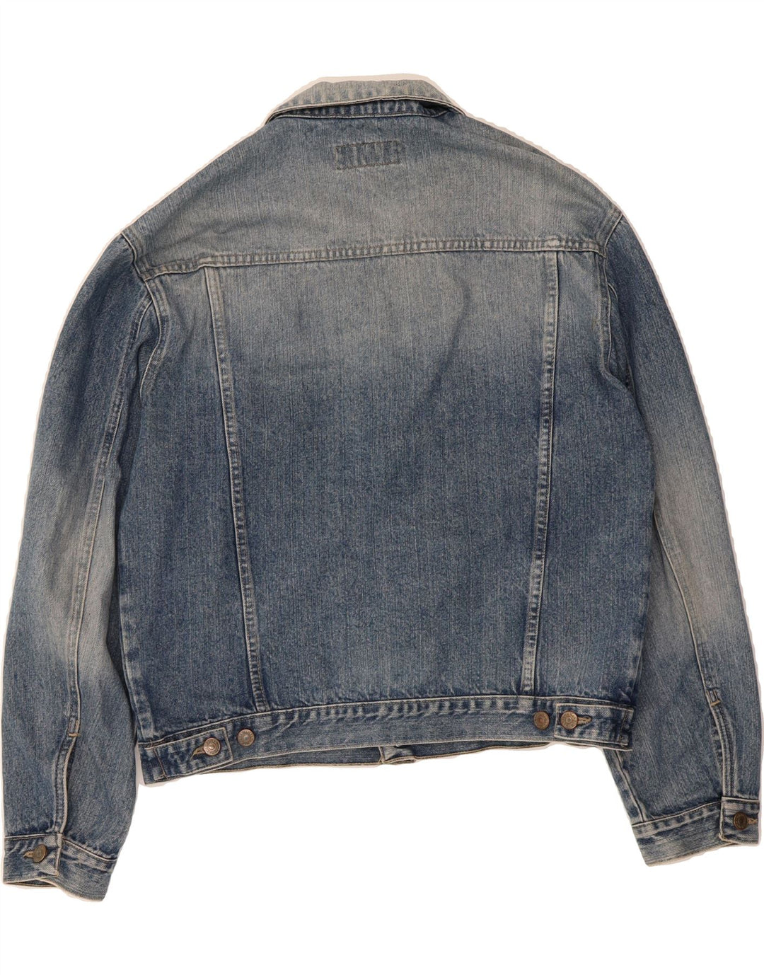 WAMPUM Mens Denim Jacket UK 40 Large Blue Cotton Vintage Wampum and Second-Hand Wampum from Messina Hembry 