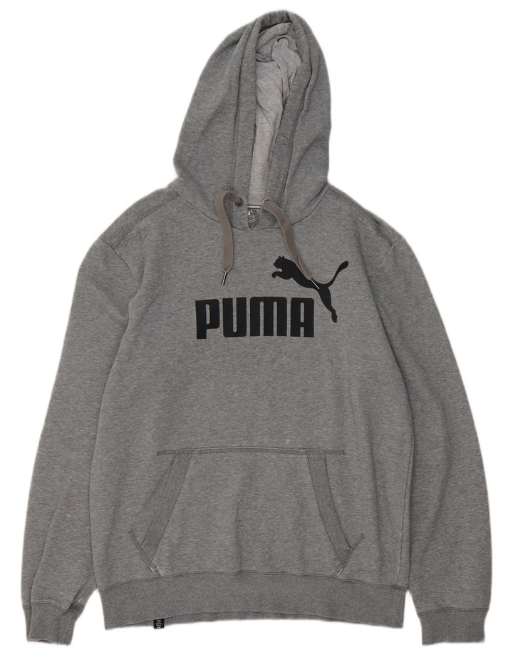 PUMA Herren Graphic Hoodie Pullover mittelgraue Baumwolle