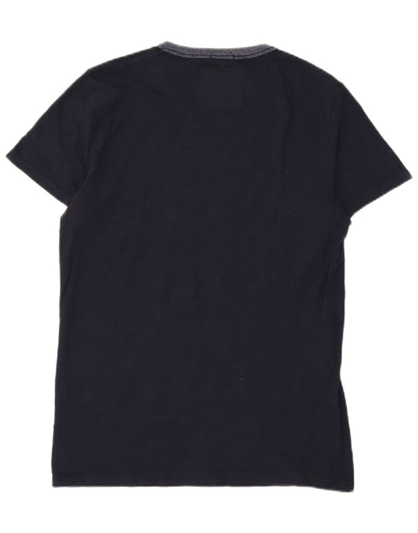 Hollister Herren-T-Shirt mit Grafik, Größe S, Marineblau, Baumwolle