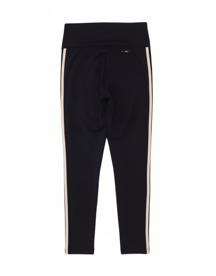 ADIDAS Womens Aeroready Leggings UK 8/10 Small  Navy Blue Polyester
