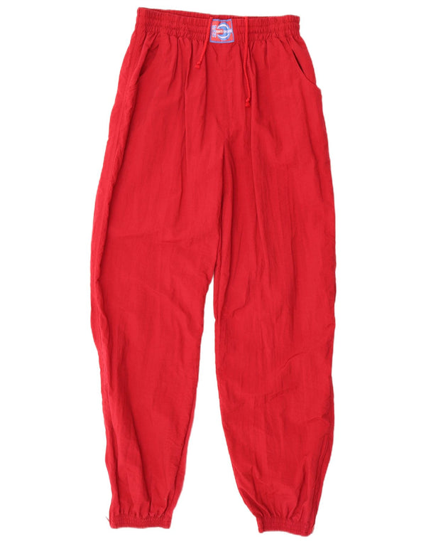 Crane Womens Loose Fit Trainingshose Jogger UK 14 Large Rot Polyamid