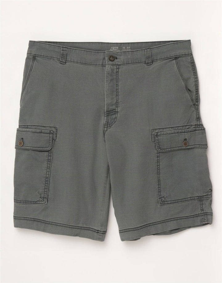 Izod Herren Salzwasser-Cargoshorts, Größe L, W36, Grau