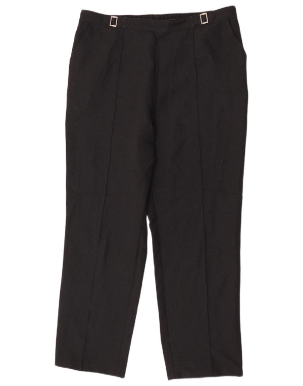 Marks & Spencer Damen Tapered Freizeithose UK 16 Large W34 L29 Schwarz