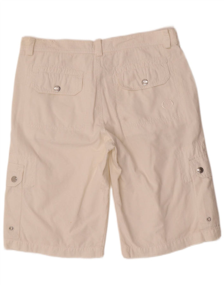Sergio Tacchini Herren Cargoshorts W32 Medium Weiß