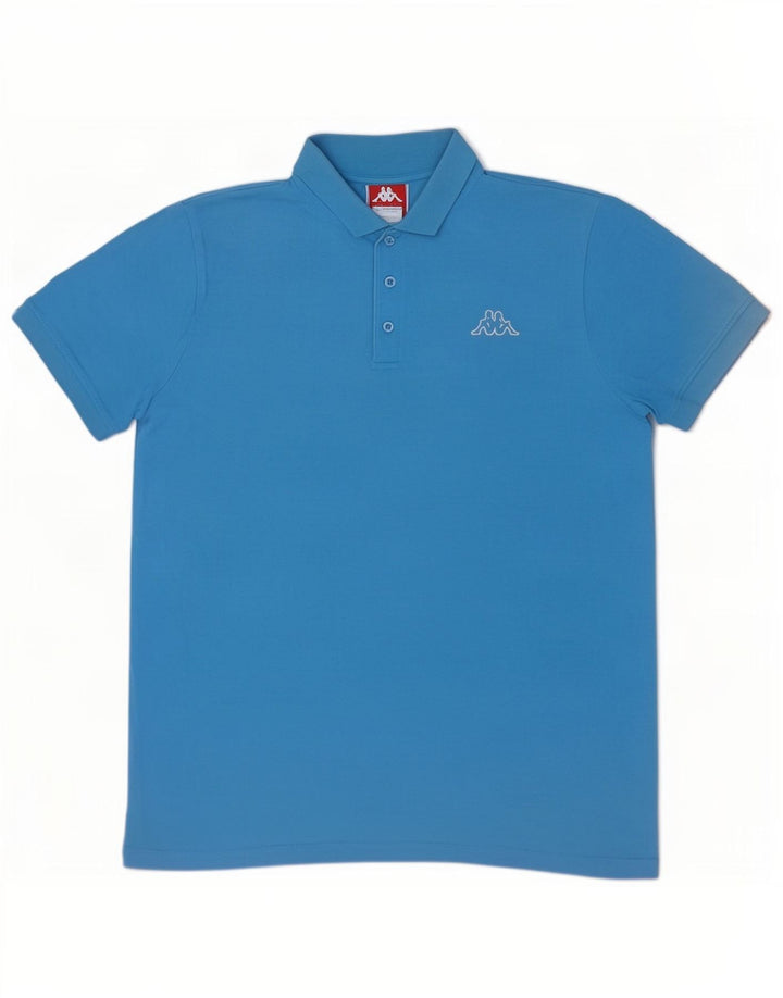 Kappa Herren-Poloshirt, große blaue Baumwolle