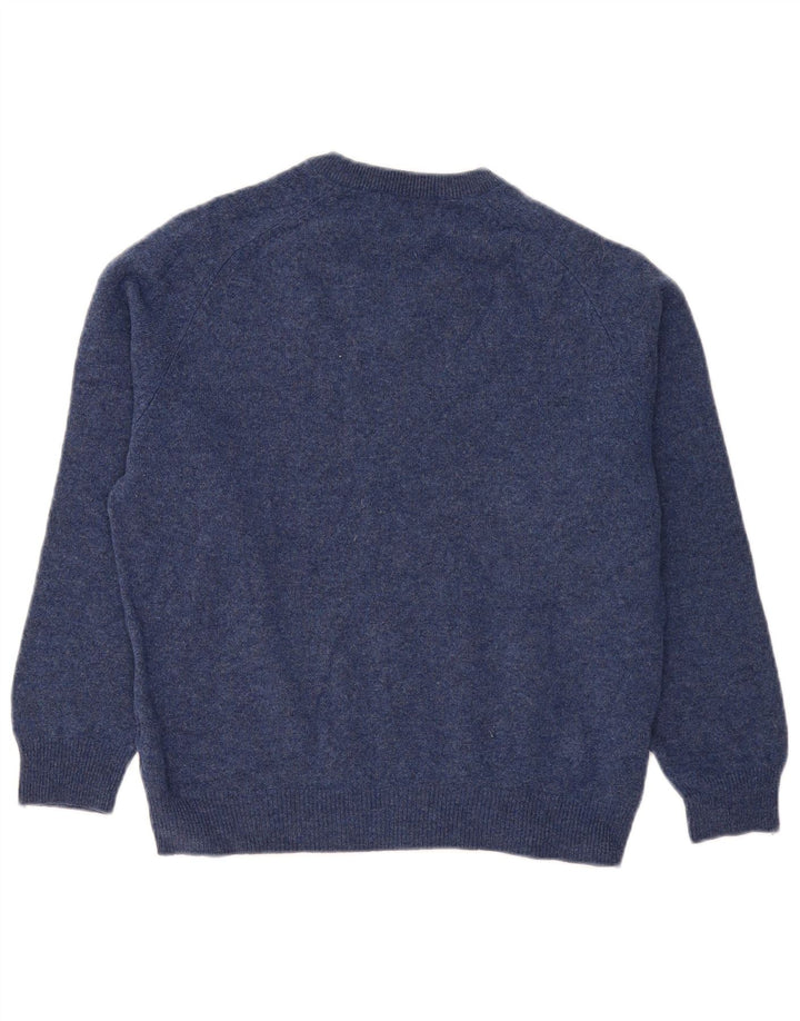 Marks & Spencer Damen-Pullover mit V-Ausschnitt, Gr. 14, mittleres Marineblau