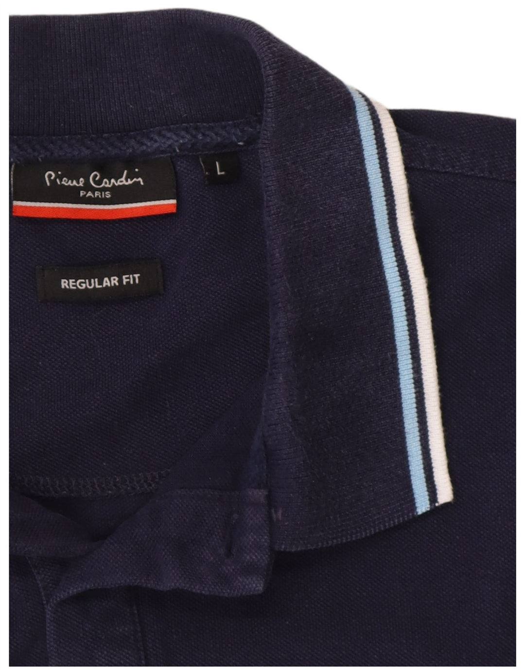 Pierre Cardin Herren-Poloshirt mit normaler Passform, Größe L, Marineblau