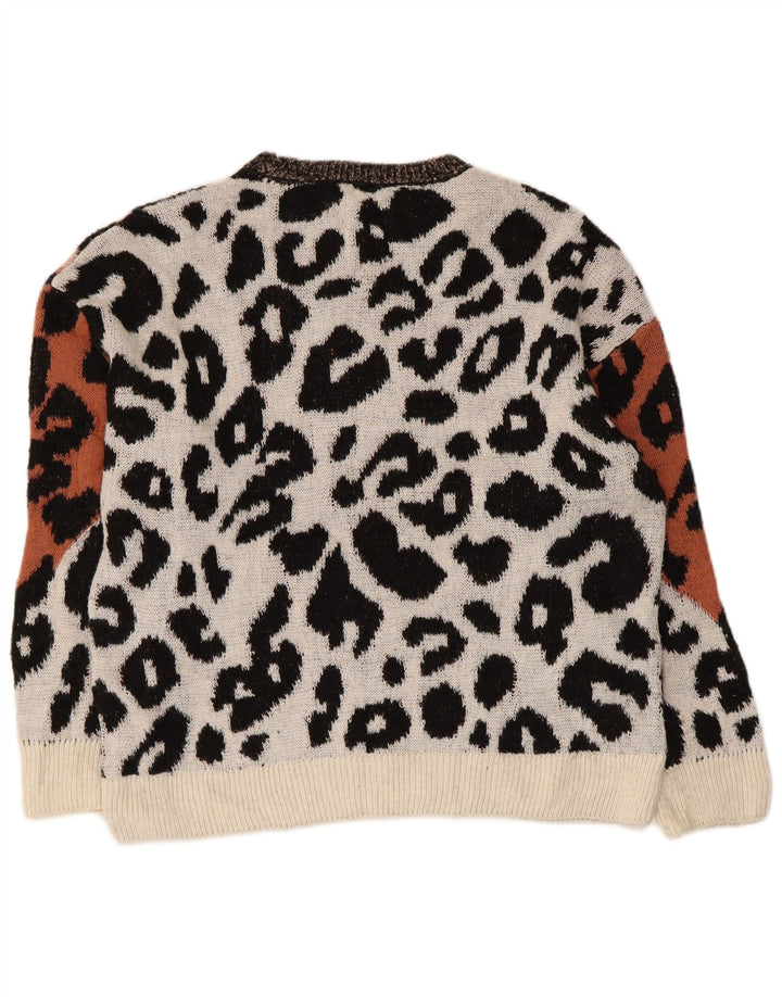 Marks & Spencer Damen-Pullover mit U-Boot-Ausschnitt, Gr. 14, mittelmehrfarbig