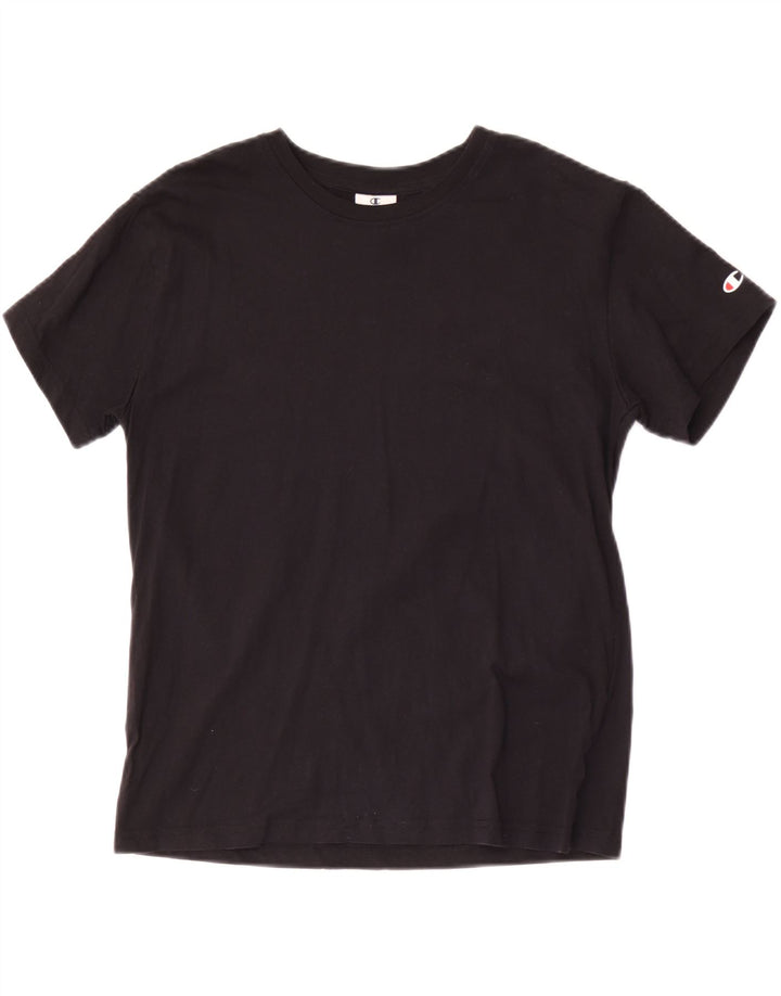 Champion Damen T-Shirt Top UK 12 Medium Schwarz