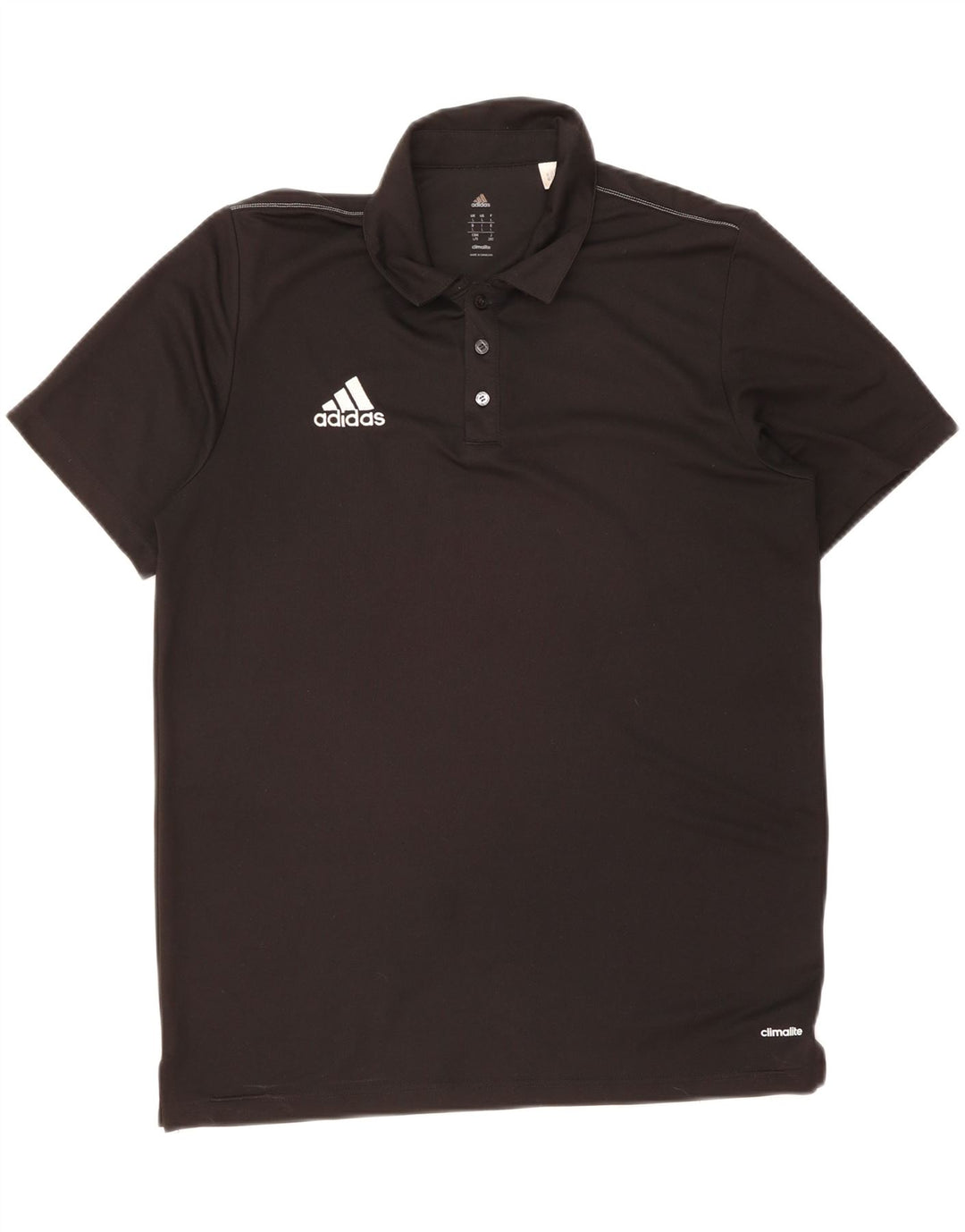 ADIDAS Mens Climalite Polo Shirt Large Black Polyester Vintage Adidas and Second-Hand Adidas from Messina Hembry 