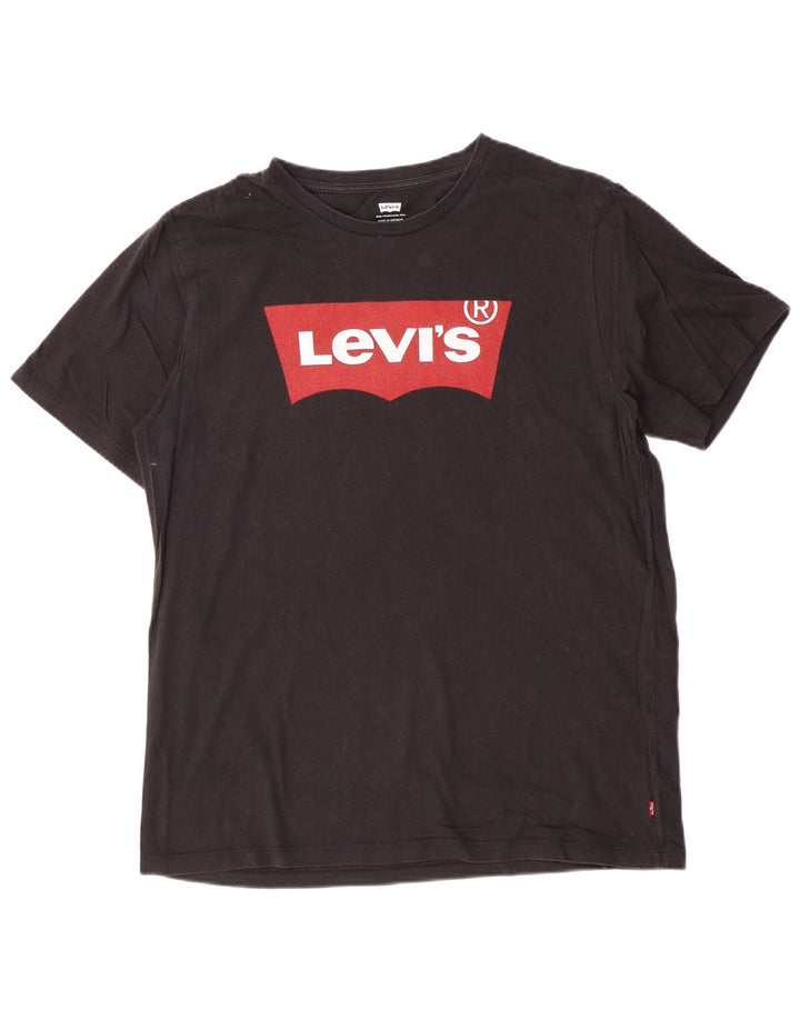 Levi's Herren-T-Shirt mit Grafik, mittelschwarze Baumwolle