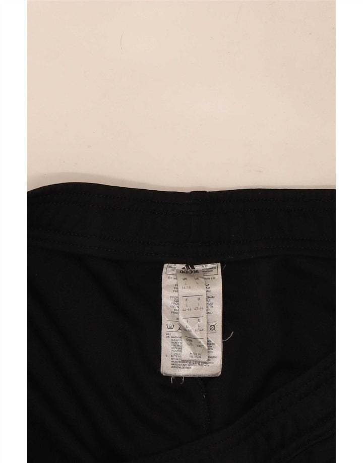 Adidas Damen Trainingshose UK 16/18 Large Schwarz Polyester