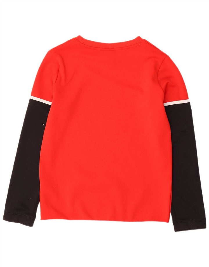 NIKE Langarmshirt mit Grafik für Jungen, 12–13 Jahre, Größe L, Rot, Farbblock