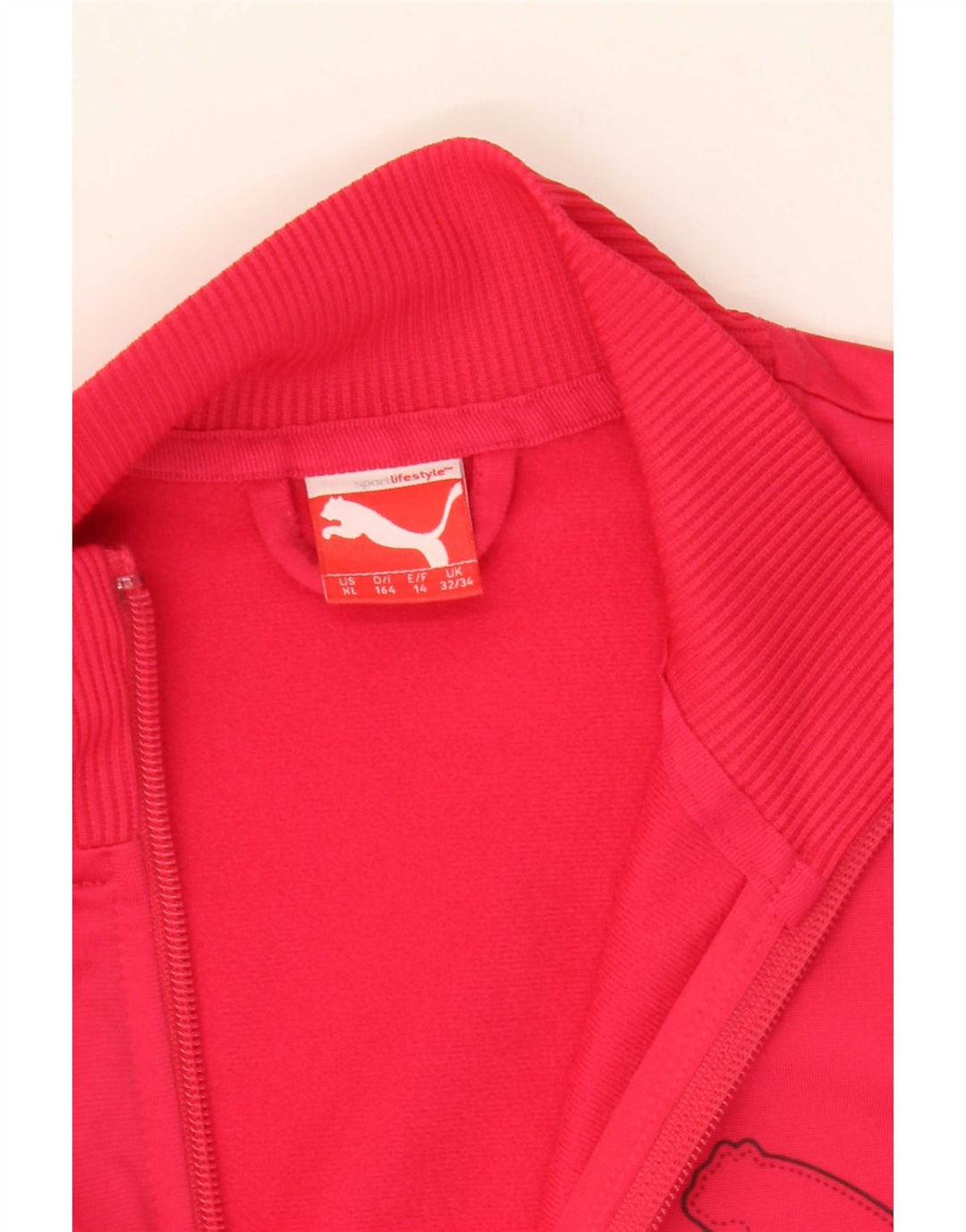 Puma Mädchen Grafik-Trainingsanzug-Top-Jacke, 13–14 Jahre, Rosa