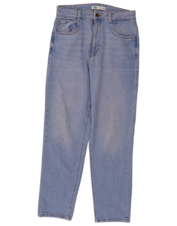 Zara Damen Tapered Jeans EU 40 Medium W30 L28 Blau