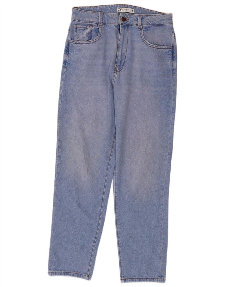 Zara Damen Tapered Jeans EU 40 Medium W30 L28 Blau