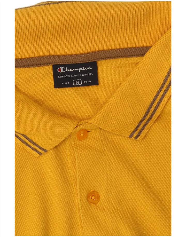 Champion Herren-Poloshirt aus mittelgelber Baumwolle