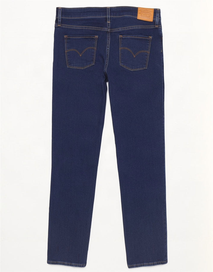 Levi's Damen 712 Slim Jeans W29 L30 Marineblau Baumwolle