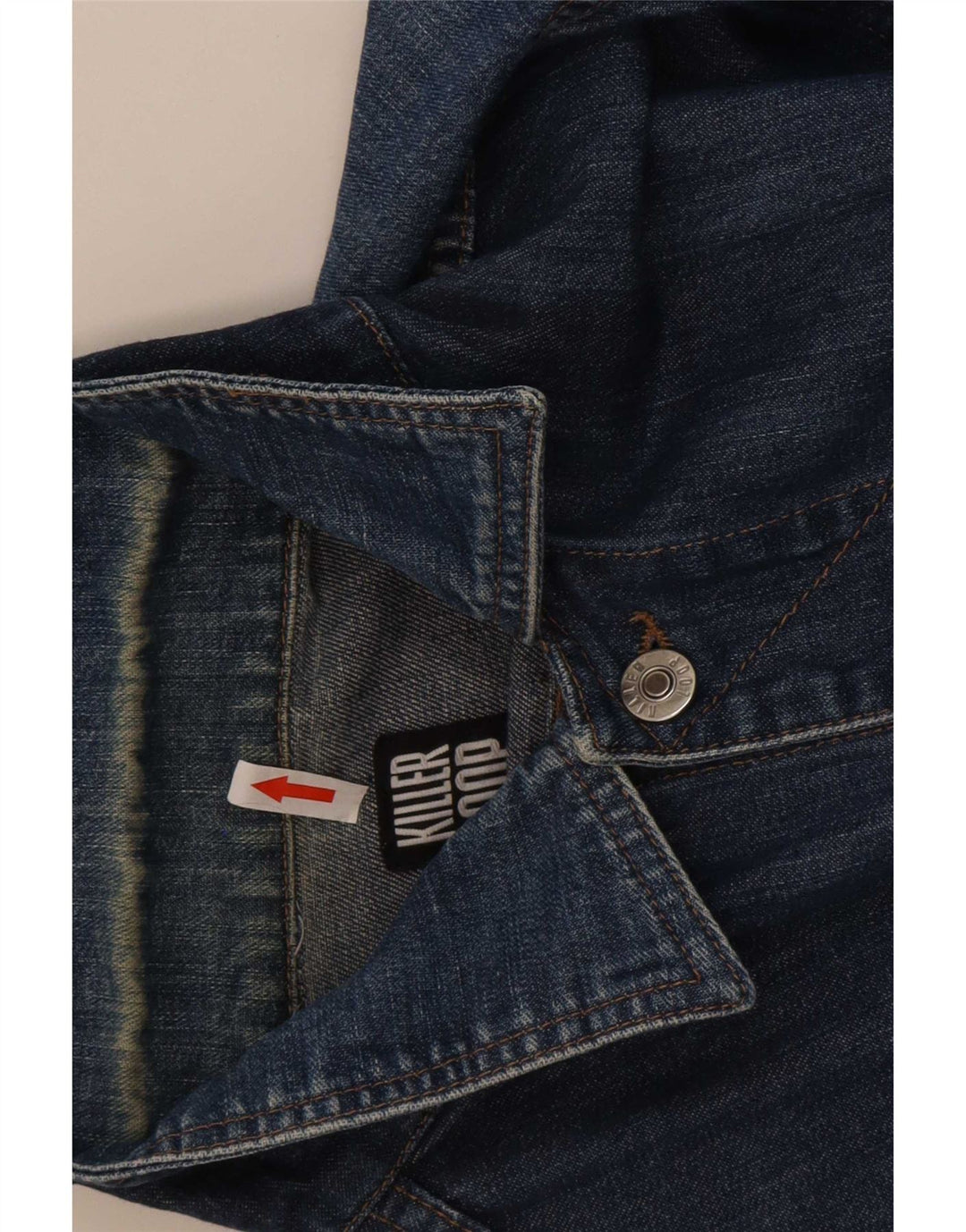 Killer Loop Herren Jeansjacke UK 36 Small Blau Baumwolle