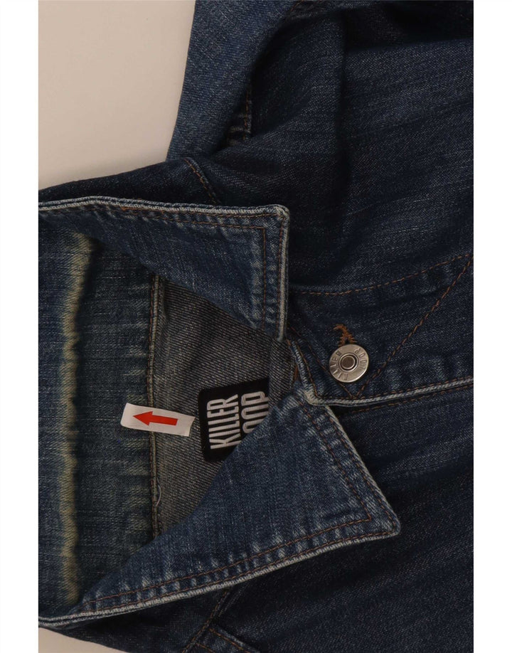 Killer Loop Herren Jeansjacke UK 36 Small Blau Baumwolle
